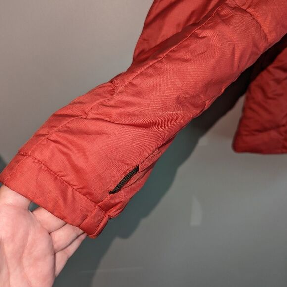 COLUMBIA Red / Orange Down Puffer Short Puffer Coat Size Large - Picture 5 of 14